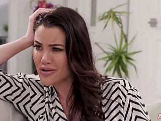 i don't know if i like boys or girls more but this big cock milf mommy deepthroats teen in taboo threesome