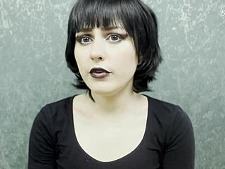 Goth Mavis dracula's tempting pink allure and foot finish intrigue