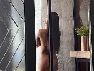 Hey, wanna watch me fuck big ass annacherry in the shower?