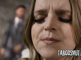 Game show spirals into wild foursome with Codi Vore's big natural tits bouncing in hardcore group ride