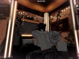 Demon girl bent over after game play begs for monster creampie doggystyle