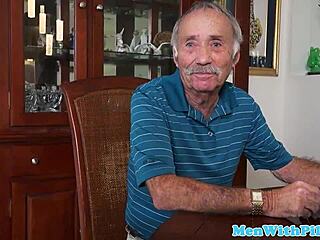 Hey latina, suck that old man's cock deep?