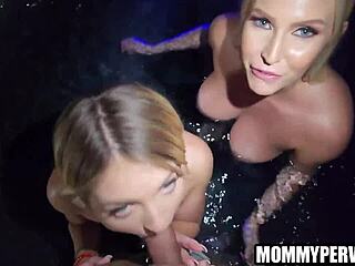 i threesome fucked stepmom and girlfriend on 4th of july