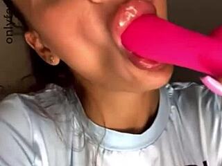 I Dance Sensually Then Slide Lubed Dildo Deep Into My Wet Tattooed Pussy