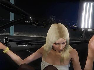 GTA 5 driver picks up hooker for intense first-person car sex ride