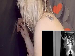 sucking monster cocks through gloryhole till they explode cum down my throat!!