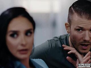 Stepmom tempts stepson and best friend into taboo threesome anal double penetration play