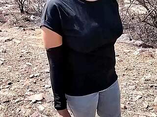 hey village girl i seduced in the jungle now rides my cock hard in hotel anal assfucking till cum swallow