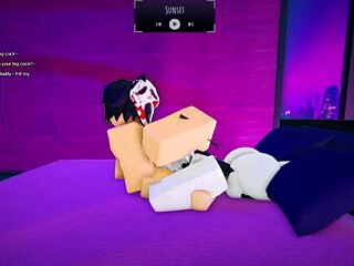 random roblox guy pounds my body hard with his massive cock game