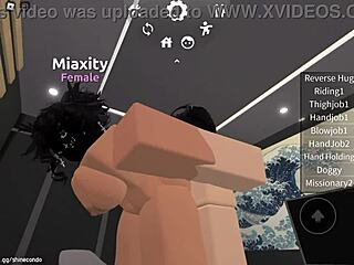 slamming my cock deep into roblox slut's wet holes