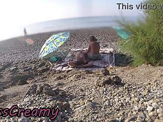 i can't resist sucking this huge cock on the nude beach... cum everywhere!!