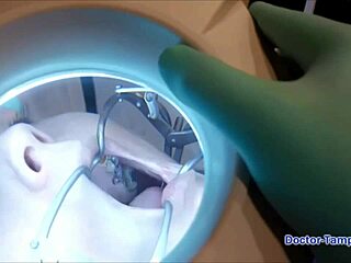 Dr Tampa Torments Petite Hope Harper's Big Tits in Lesbian Hospital Clinic