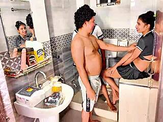 Uttaran20 Pounds Petite Teen in Rough FFM Threesome Doggystyle and Facial