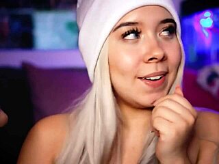 sexy blonde babe 😍 deepthroats cock then gets fucked hard 💦