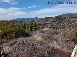 complete girlfriend experience aubry babcock sloppy deepthroat blowjob at hollywood sign vol 49!