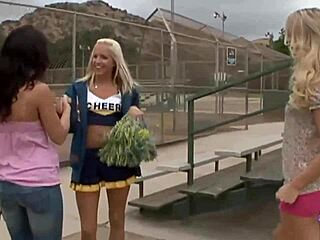 Experienced Lesbians Drive Cheerleader Wild with Toys and Orgasms