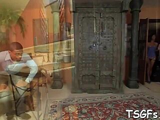 hey this tranny's loving that super deep anal pound right now isn't she