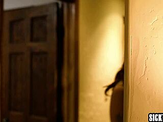 i couldn't resist my big tits black roommate's pussy we licked fingered fucked nonstop