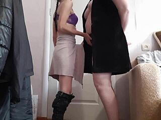 We Cum Together Mutually Masturbating At Home - Girls Fly Orgasm!