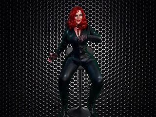 granny black widow gets long missionary drilling deep till creamy cum explosion