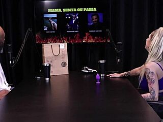 julia fontanelli stresses over actor, flashes tits, rejects anal in fetish game on sheer red