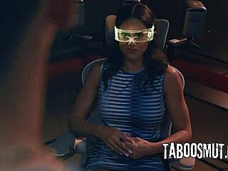 Nympho stepmom Penny Barber lures stepson into dungeon for rough cowgirl riding