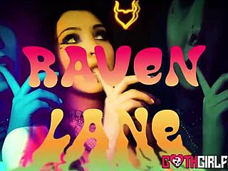 Raven Lane's seductive goth pussy fulfills men's rough cock dreams