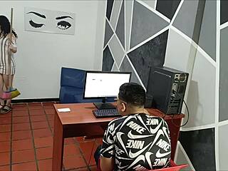 Office Hookup Reveals Best Friend's Stepsister Maid