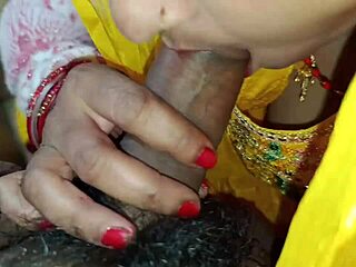 desi indian maid wife gives dirty talk blowjob first time doggystyle pussy fuck closeup