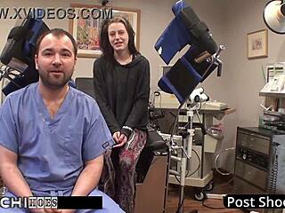 doctor tampa straps lainey down backstage for forced hitachi vibrator orgasms up close