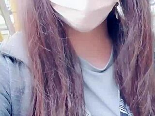 Tingting Dresses Up Feminine for Naughty Midday Outdoor Escapade