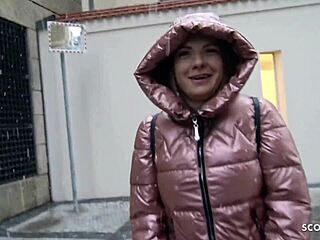 german scout tricks cute 18+ mila into outdoor fuck during pickup casting