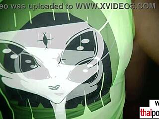 Skinny Asian Teen Noey Fucked by Hard White Cock in Shower