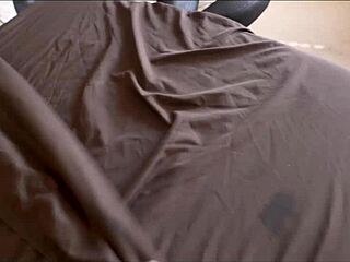 stepbrother's sexy wife misty meaner massages my cock to explosive orgasm