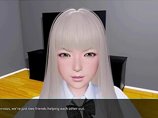 In Ripples visual novel young hero rips clothes off anime girls in steamy hentai game episode one