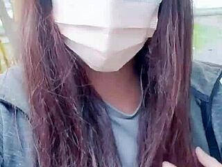 Tingting Dresses Up Feminine for Naughty Midday Outdoor Escapade