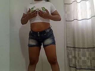 stepdaughter dances naked wet pussy tease fingering orgasm