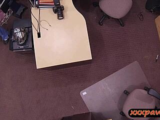 brunette babe in glasses screwed by monster cock pov