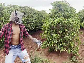 big bad wolf devours red riding hood pussy in forest