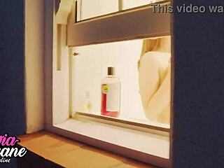 ever catch your hot neighbor stripping in the shower like this?