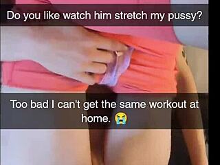 Submissive yoga milf cheats with trainer's huge cock for creampie on snapchat