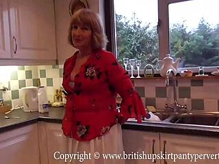 british rosemary takes ass to mouth after anal in kitchen