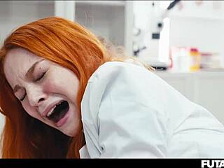 may thai grows futa cock to fuck redhead doctor hard?