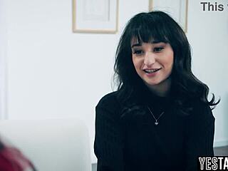 caring mature stepdad bends over horny petite teen stepdaughter licking her hairy pussy before hard doggystyle pounding pov