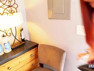 brunette milf olivia x fingers her wet slit then deepthroats throbbing cock