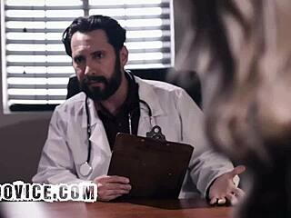 cuckold husband eyes wife pussy filled with creampie at hospital