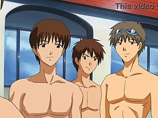 Coach, l'équipe de natation transforme ça en gangbang anal sauvage double pénétration !