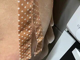 stepmom's friend bakes creampie licks chocolate off then rides tight pussy