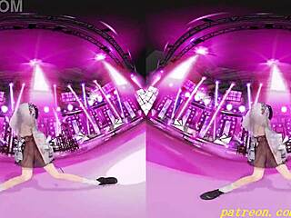 VR180 MMD Towa's Mesmerizing Dance in 3D Hololive Hentai