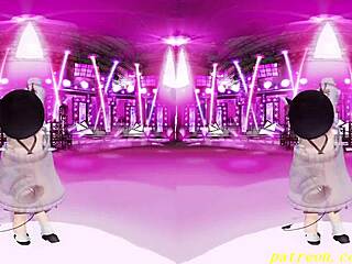 VR180 MMD Towa's Mesmerizing Dance in 3D Hololive Hentai